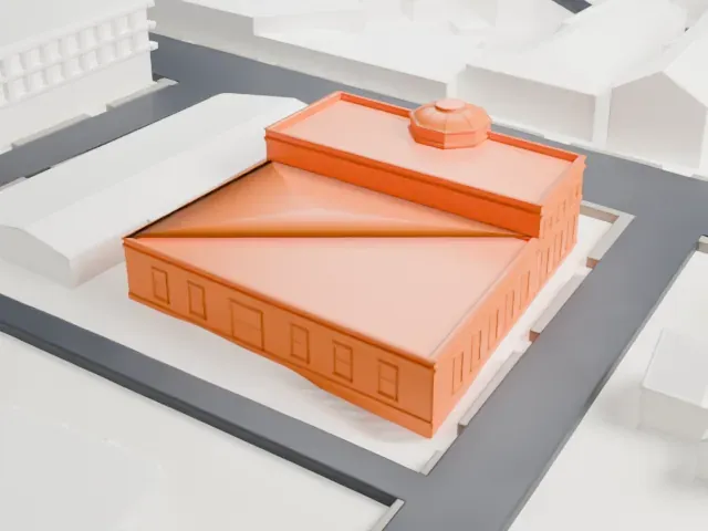 United States Post Office, Far Rockaway model, North view