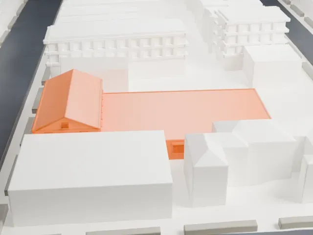 United States Post Office, Flatbush model, East view