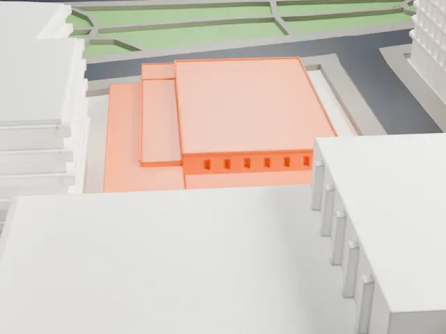 United States Post Office, Forest Hills model, South view