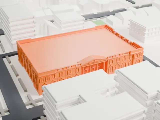 United States Post Office, Jamaica model, East view