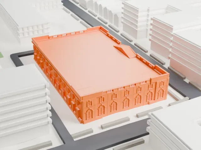 United States Post Office, Jamaica model, South view