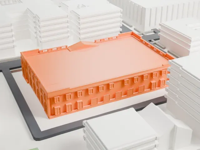United States Post Office, Jamaica model, West view