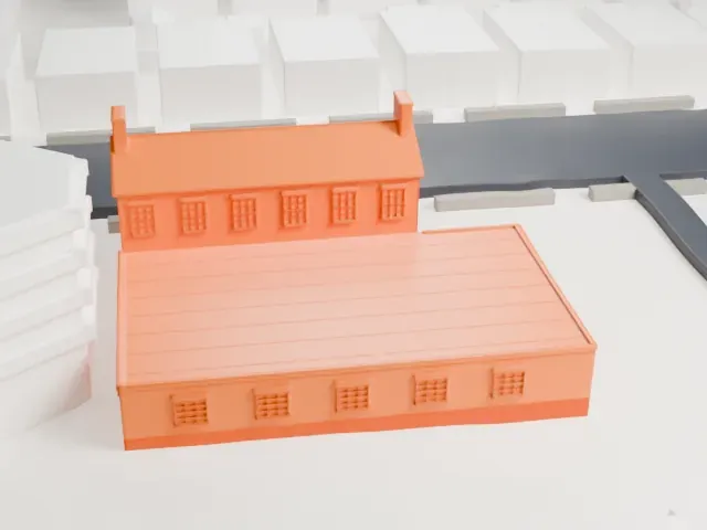 United States Post Office, Kensington model, East view