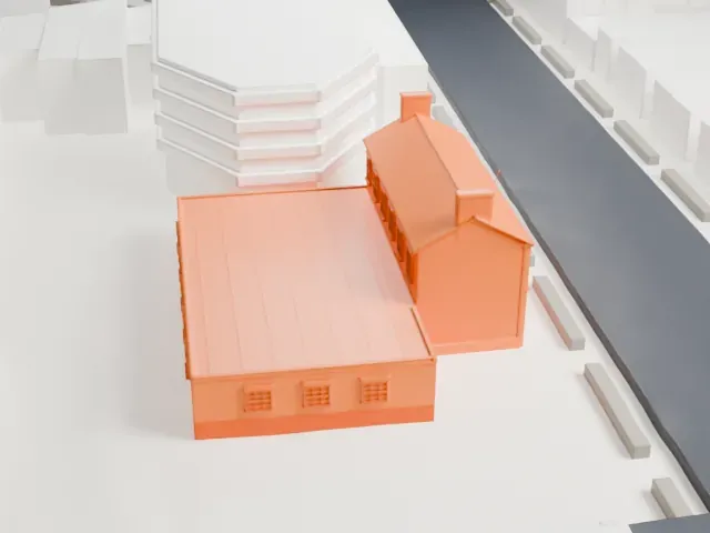 United States Post Office, Kensington model, North view
