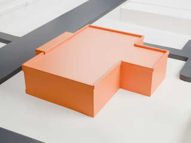 United States Post Office, Larchmont model, East view
