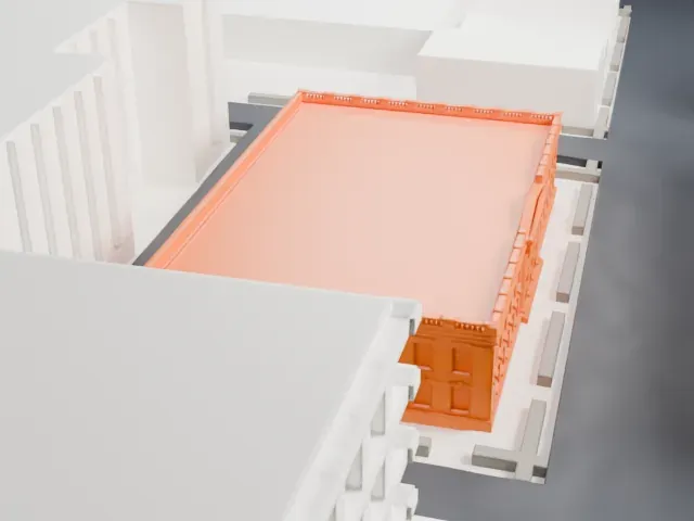 United States Post Office, Long Island City model, South view