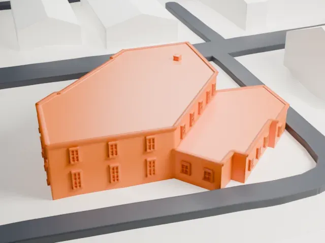 United States Post Office, Mineola model, East view