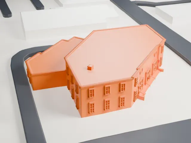 United States Post Office, Mineola model, West view
