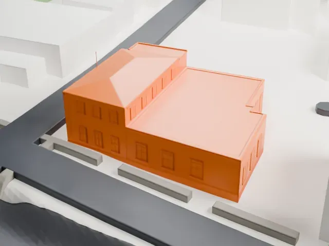 United States Post Office, Morrisania model, West view
