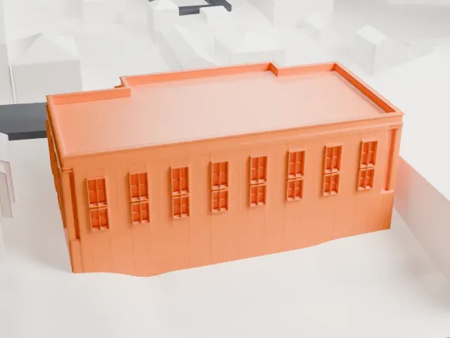 United States Post Office, Mount Vernon model, East view
