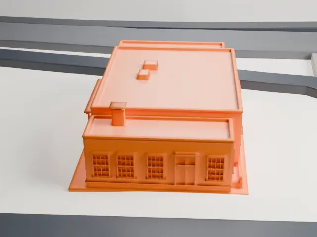 United States Post Office, Pearl River model, East view