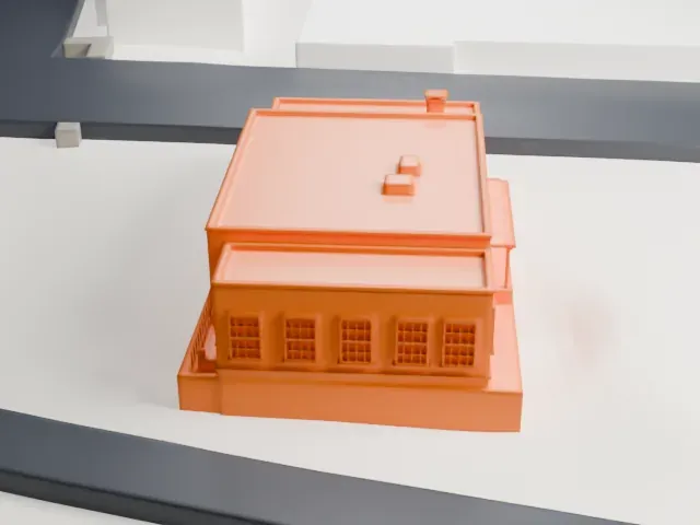 United States Post Office, Pearl River model, West view