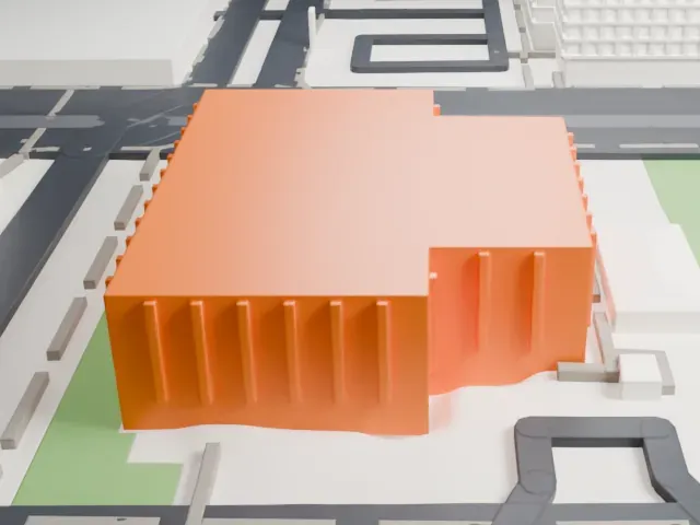 United States Post Office Phoenix model, West view