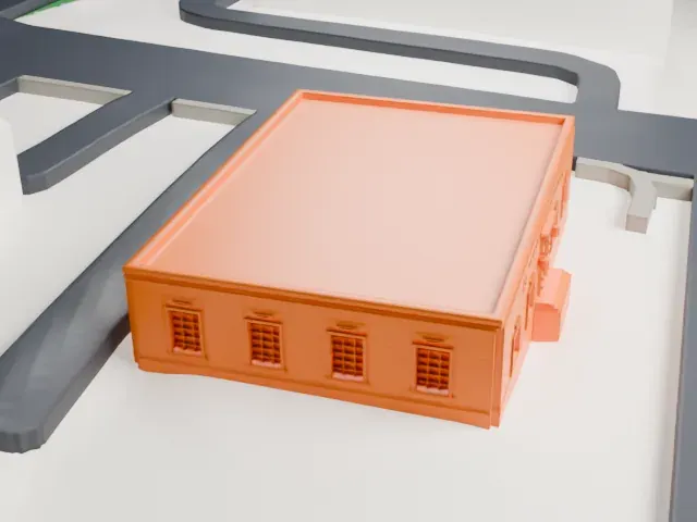 United States Post Office, Rye model, North view