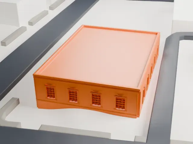 United States Post Office, Rye model, South view