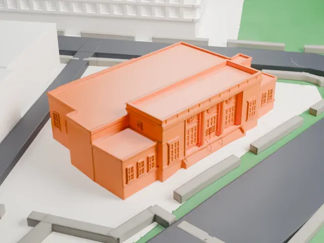 United States Post Office, Scarsdale model, South view