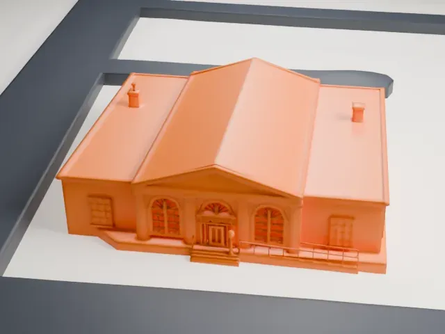 United States Post Office, Spring Valley model, East view