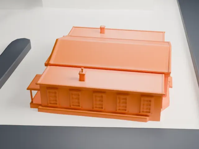 United States Post Office, Spring Valley model, South view