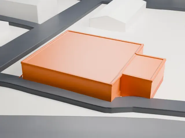 United States Post Office, Suffern model, North view