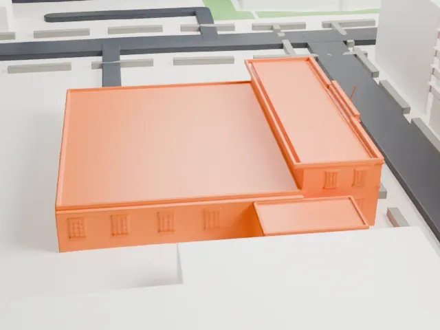 United States Post Office, Williamsburg model, West view
