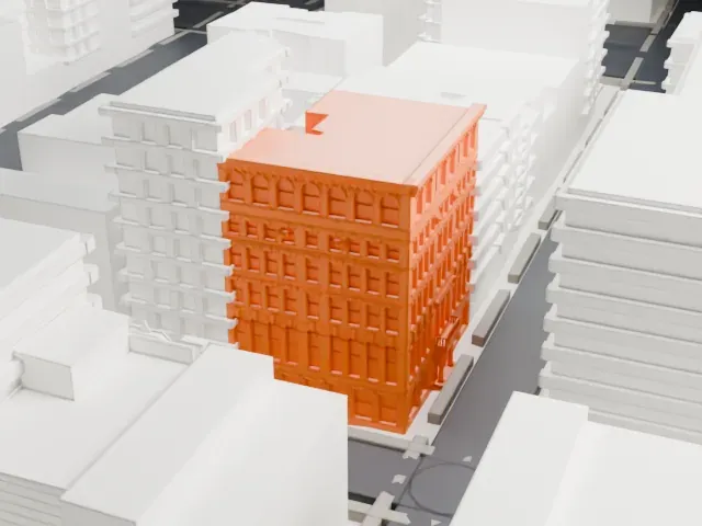 University Settlement Society of New York model, North view