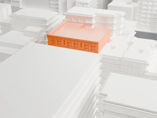 University Settlement Society of New York model, West view