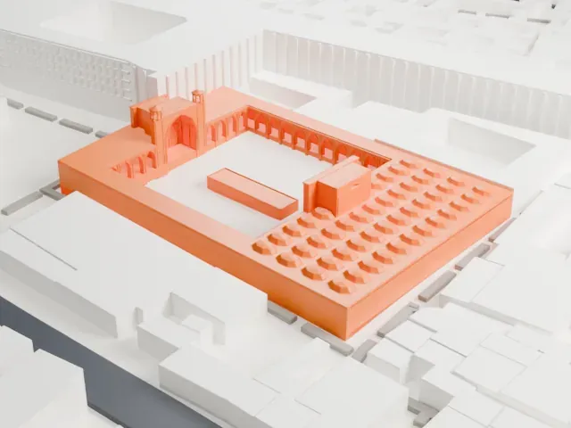 Vakil Mosque model, West view