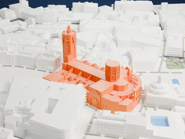 Valencia Cathedral model, East view