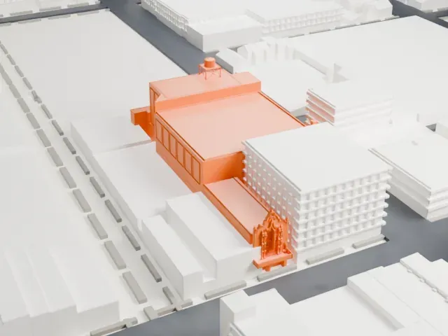Valencia Theatre model, South view