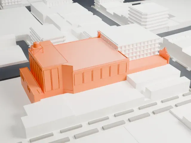 Valencia Theatre model, West view