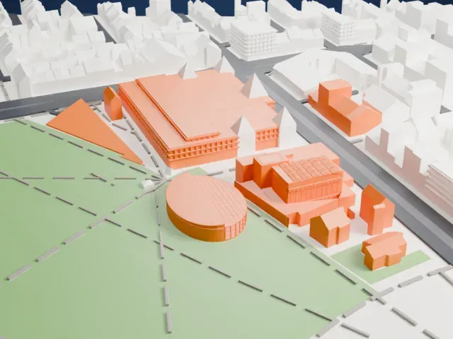 Van Gogh Museum model, East view