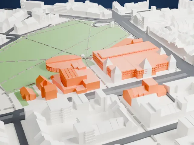 Van Gogh Museum model, North view