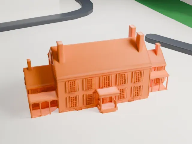 Van Horne House model, South view