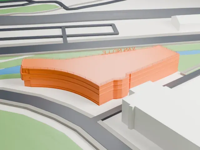 Van Nelle Factory model, North view