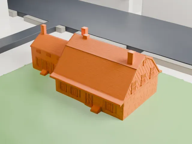 Vander Ende–Onderdonk House model, East view