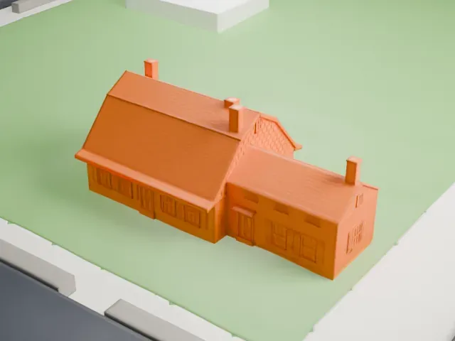 Vander Ende–Onderdonk House model, West view