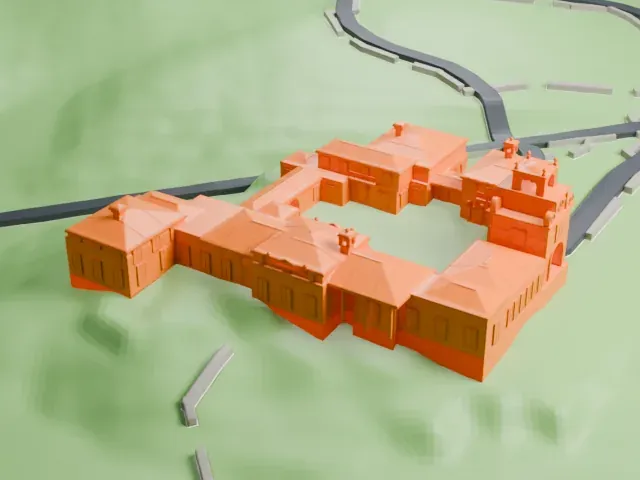 Vanderbilt Museum model, North view