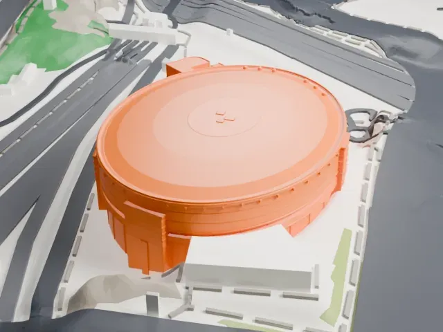 Veikkaus Arena model, North view