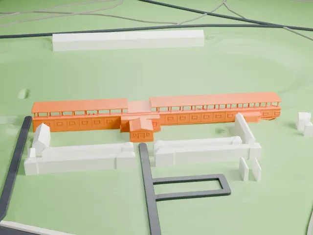 Vélodrome de Vincennes model, South view