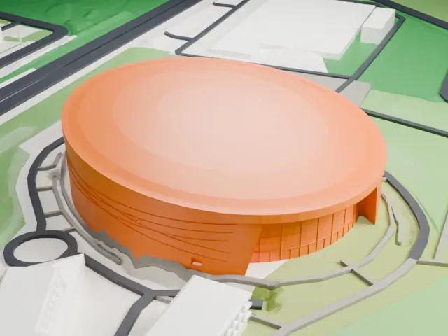 Vélodrome National model, North view
