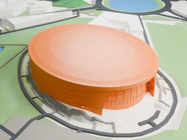 Vélodrome National model, South view