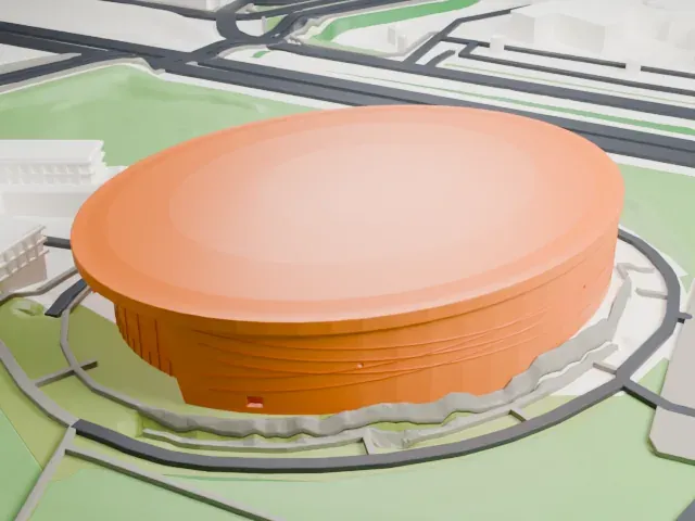 Vélodrome National model, West view
