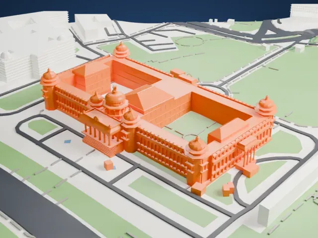 Vidhana Soudha model, East view
