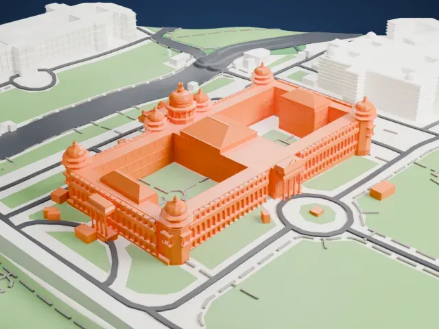 Vidhana Soudha model, North view