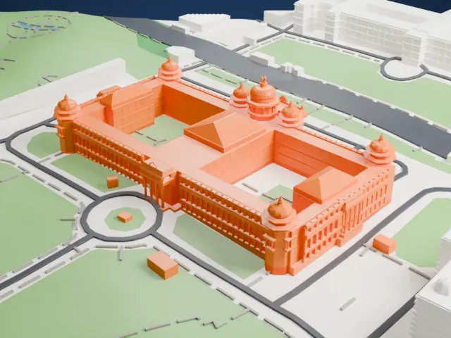 Vidhana Soudha model, West view