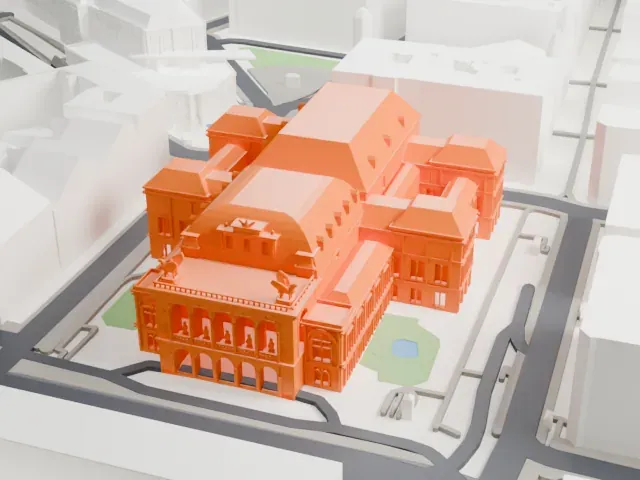 Vienna State Opera model, South view