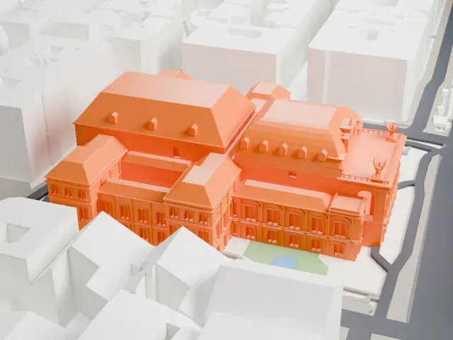 Vienna State Opera model, West view