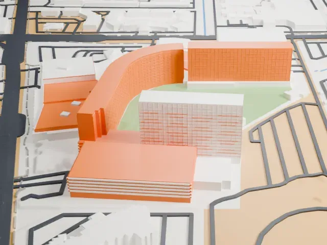 Virgin Hotels Las Vegas model, North view