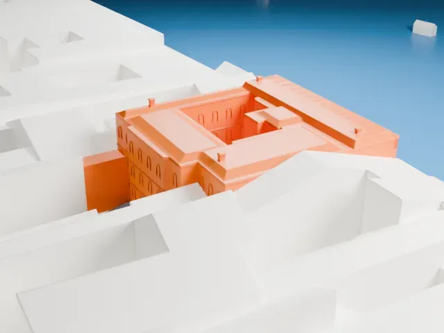 Vladimir Palace model, East view
