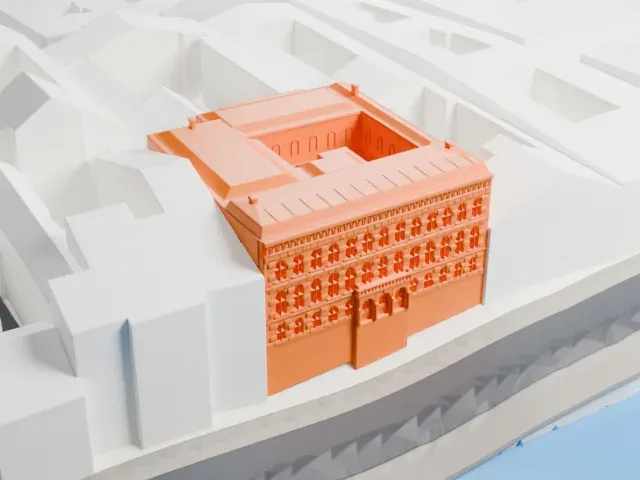 Vladimir Palace model, North view
